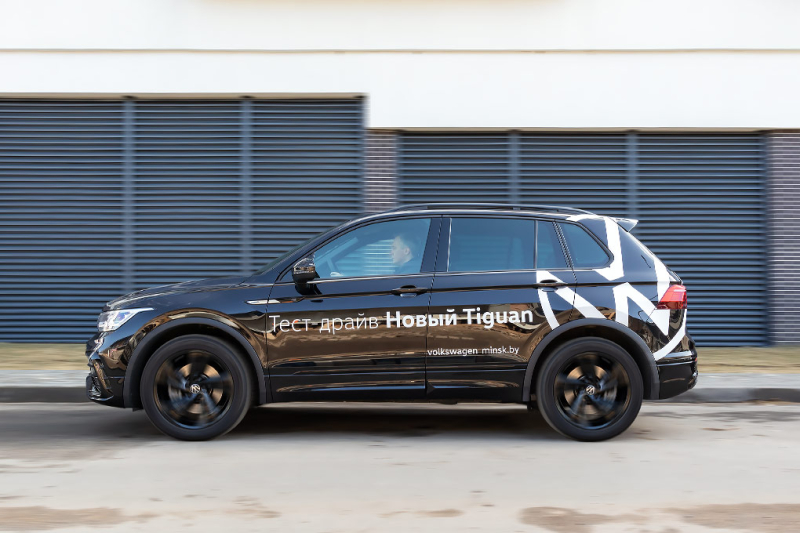 Тест-драйв Volkswagen Tiguan R-Line пакетом Black Style мощность 220 л.с.