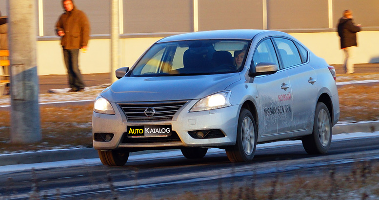 Test-drive Nissan Sentra 2015, тест-драйв ниссан сентра