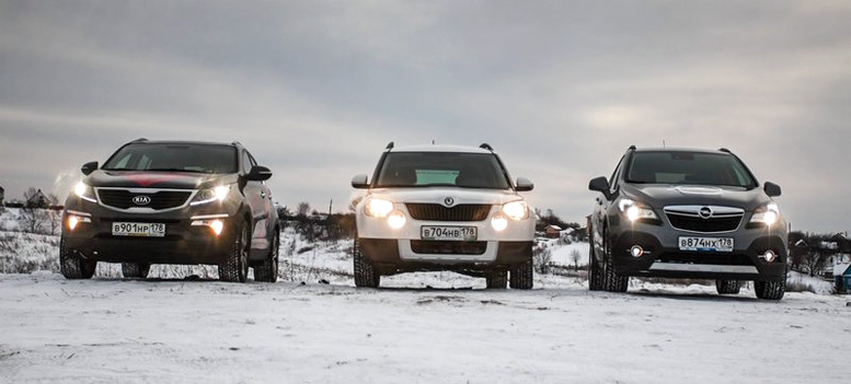 Тест-драйв Opel Mokka 1.8 4WD против Skoda Yeti 1.8 4WD и Kia Sportage 2.0 4WD: каждому свой удел